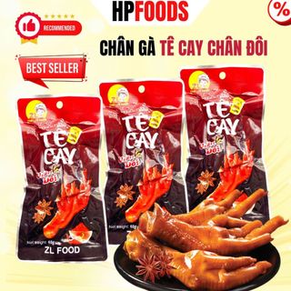 Combo 10 cái Chân gà Tê Cay chân đôi 65g-đồ ăn vặt chân gà vị tê cay tứ xuyên tương thơm ăn liền