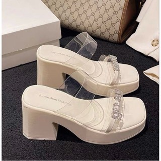 Guốc 8p quai mica tag chữ đá nhẹ êm fullbox