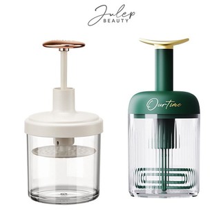 Cốc tạo bọt rửa mặt tay ấn lò xo tự động trong suốt tiện lợi - dụng cụ tạo bọt rửa mặt,tắm,...-julepbeauty