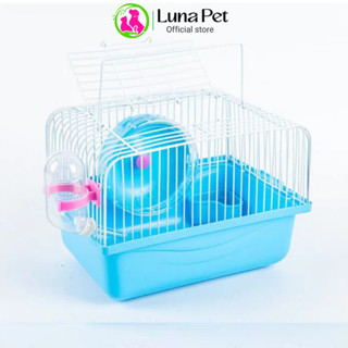 Lồng nuôi hamster Luna Pet LH01-Chuồng lồng nuôi chuột hamster đầy đủ phụ kiện