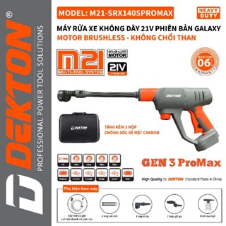 Máy rửa xe pin Dekton M21-SRX1405PROMAX model 2024