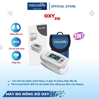 Máy Đo Nồng Độ Oxi Trong Máu Và Nhịp Tim MICROLIFE OXY 210 New Thương Hiệu Thụy Sĩ Bảo Hành 24 Tháng