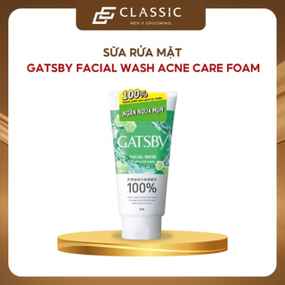 Sữa rửa mặt Gatsby Facial Wash Acne Care Foam 130g