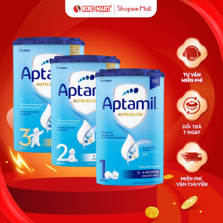 Sữa Bột Aptamil NutriBiotik Phát Triển Thể Chất Trí Não Cho Bé Hộp Giấy 800g - Bibomart