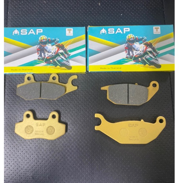 Bố thắng truớc sau axelo/axelo 125 côn tay đời 2 đĩa chính hãng SAP Made In Thailand