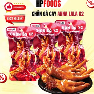 Combo 10 cái chân gà cay Anna Lala X2 gói 2 chân-đồ ăn vặt chân gà cay ủ vị tứ xuyên tương thơm ăn liền