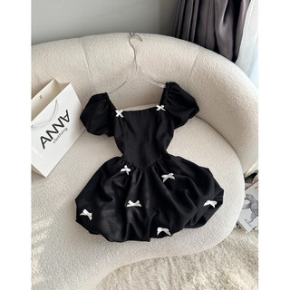 Đầm bố đính nơ bồng xoè Anna - Annie