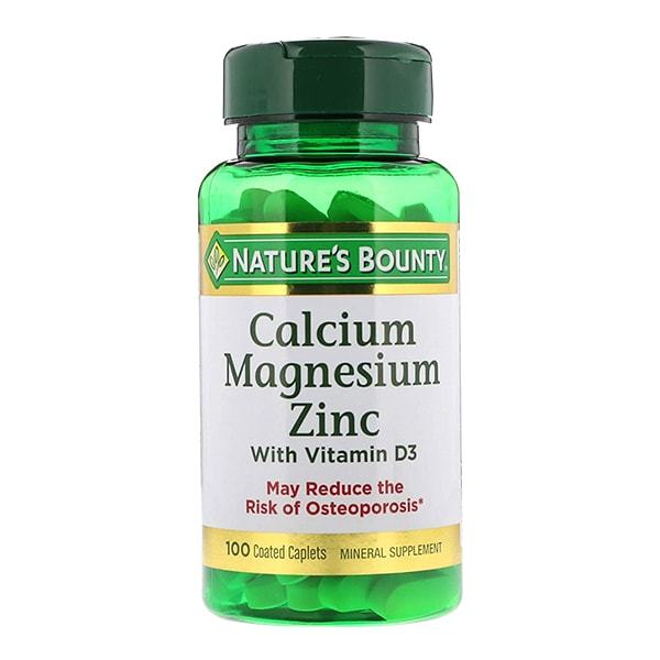 Viên uống hỗ trợ xương khớp, tăng cường miễn dịch Nature's Bounty Calcium Magnesium Zinc 100 viên