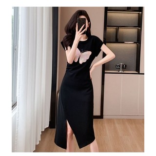 Đầm body phối bướm thêu siêu đẹp