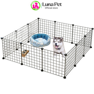  Combo chuồng quây chuồng ghép chó mèo tặng kèm chốt nối LunaPet  chuồng mèo lắp ghép đa năng 