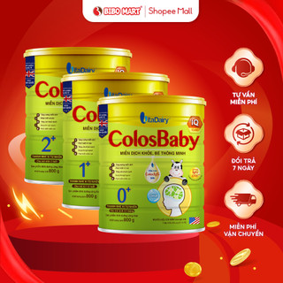 Sữa ColosBaby IQ Gold Phát Triển Trí Não Toàn Diện Tăng Chiều Cao Vượt Trội Cho Bé 0+ 1+ 2+ Từ 6 Tháng 800g - Bibomart