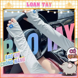 Bao Tay Dài Nam Nữ Siêu Chống Nắng Chống Tia UV Chữ N Dày Dặn Siêu Mát L2518