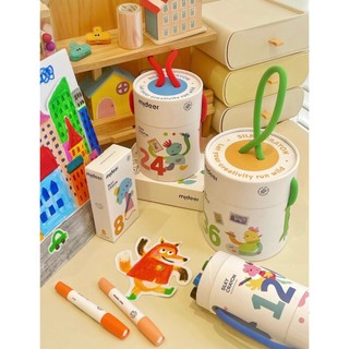 Sáp lụa Mideer 12-24-36 màu - Hàng chính hãng an toàn cho bé