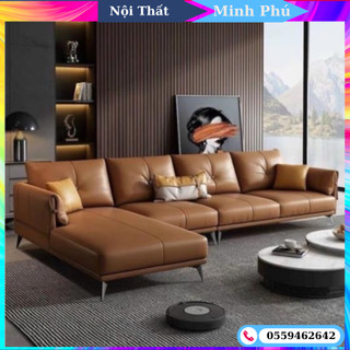 Sofa góc l cao cấp - sofa da góc l bọc da cho phòng khách . free ship hà nội . có chọn màu , kích thước free ship tphcm