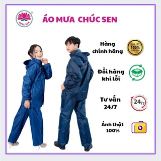 MÃ 04- ÁO MƯA BỘ CHÚC SEN - VẢI DA CÁ + PHẢN QUANG. CHỌN MÀU