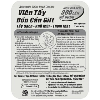 VIÊN TẨY BỒN CẦU GIFT( 4×55g )