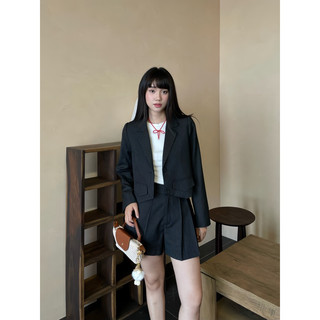 Blazer croptop tà nhọn
