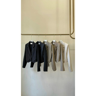 Blazer croptop tà nhọn