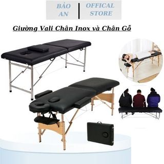 Giường vali inox , giường vali chân gỗ chắc chắn chình được cao thấp full phụ kiện