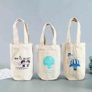 Túi vải tote chất liệu canvas đựng đũa muỗm ly cốc nhiều mẫu lựa chọn