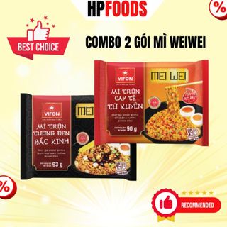 Combo 2 gói Mì trộn Tê Cay Tứ Xuyên Tương Đen Bắc Kinh