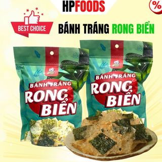 Bánh tráng rong biển túi zip 60g-Bánh tráng trộn rong biển tỏi siêu ngon