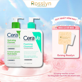 Sữa rửa mặt giúp sạch sâu cho da thường và da khô CeraVe Hydrating Cleanser 473ML Rosslyn