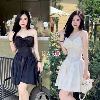 Đầm cúp ngực nơ xoè k5434 - carotshop