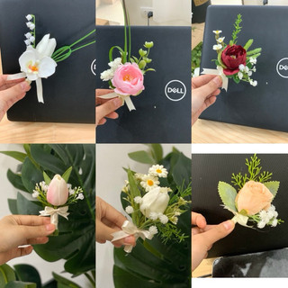 Hoa cài áo chú rể,cô dâu