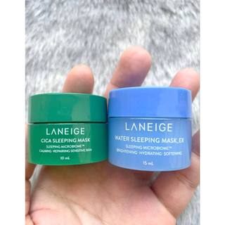 Mặt Nạ Ngủ Laneige Sleeping Water Mask 15ml và Cica Mask 10ml