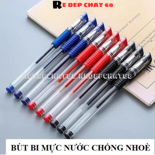 Bút bi Bút mực xanh đen đỏ cute có nắp Bút bi mực nước chống nhoè dễ thương cao cấp viết đẹp redepchat68