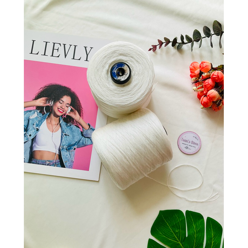 Yarn - Sợi Lụa 100% Silk Thái | Sợi xe tròn - Cỡ sợi 0.6mm ~ 0,8mm | Sợi hè bóng, mền, đẹp | Terri Store