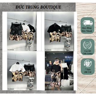 Bộ Quần Áo Nam In Hình Người Siêu Đẹp Bản Neww - Bộ Quần Áo Cộc Nam Thời Trang