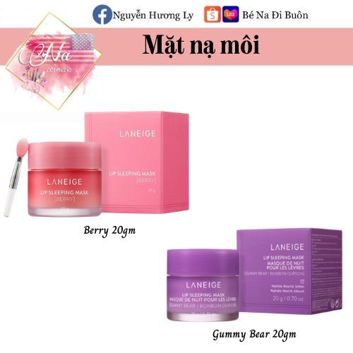 Mặt nạ ngủ môi 𝑳𝒂𝒏𝒆𝒊𝒈𝒆 𝑳𝒊𝒑 𝑺𝒍𝒆𝒆𝒑𝒊𝒏𝒈