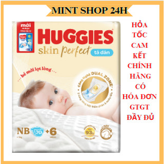 Tã dán Huggies nb70+6 cho bé dưới 5kg tràm trà tự nhiên