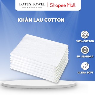 Khăn Lau LotusTowel Cao Cấp 30x20cm, Làm Từ Cotton Mềm Mịn, Thấm Hút, Chuyên Dụng Lau Bếp, Lau Xe