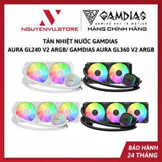 Tản nhiệt nước gamdias aura gl240 v2 argb/ gamdias aura gl360 v2 argb - hàng chính hãng