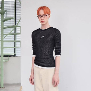 Bettony naive long tee - áo thun body dài tay xuyên thấu