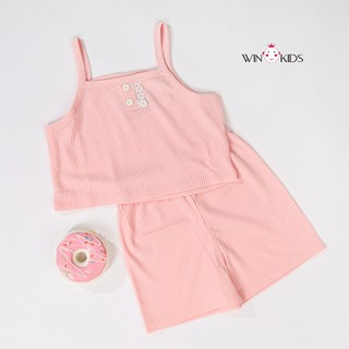 Đồ bộ bé gái thun cotton 2 dây nhiều màu Thời trang trẻ em Winkids chuyên quần áo bé