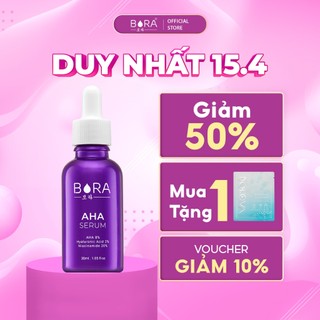 Tinh Chất Serum Ngăn Ngừa Mụn,Se Khít Lỗ Chân Lông Dưỡng Ẩm Cho Da BORA AHA 8% Lọ 30ml