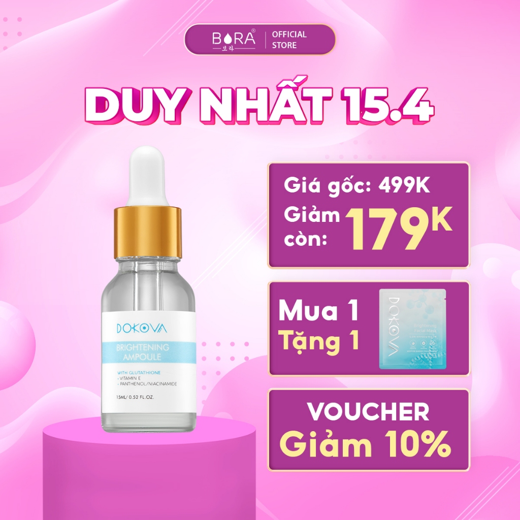 Serum trắng da mờ nám chống lão hóa Dokova - 15ml