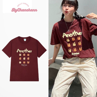 Áo phông Nelly Heybig form oversize mẫu Another màu đỏ đô ByChanChann