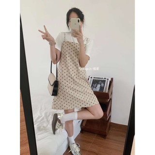 @LIANSTORE - Áo váy chấm bi QC dáng basic (9101)