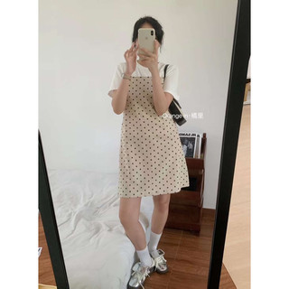 @LIANSTORE - Áo váy chấm bi QC dáng basic (9101)