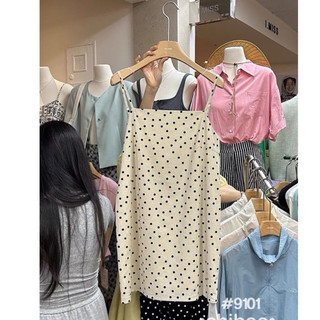 @LIANSTORE - Áo váy chấm bi QC dáng basic (9101)
