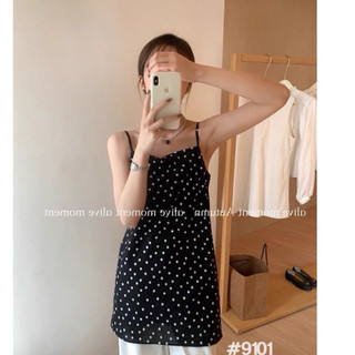 @LIANSTORE - Áo váy chấm bi QC dáng basic (9101)