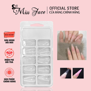 Móng úp gel gôm chuyên dụng- Móng gel gôm , úp gel nối dài móng dành cho gel gôm hộp 100 móng màu trong