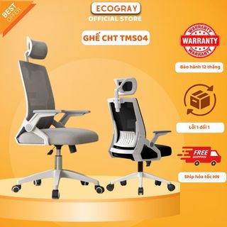 Ghế xoay văn phòng Ngả Lưng 35 Độ Ngồi Làm Việc, Học Tập Thư Giãn Chống Đau Mỏi Cột Sống Thương hiệu ECOGRAY- TMS04/ S04