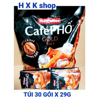 Cà phê phố gold túi 30 gói maccoffee, hsd 2/5/26