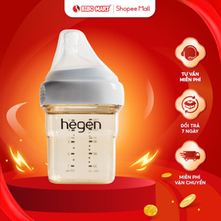 Bình Sữa Hegen 150ml Hàng Chính Hãng Chất Liệu PPSU Núm Ti Cao Cấp Siêu Mềm Phù Hợp Cho Bé 1-3 Tháng - Bibomart